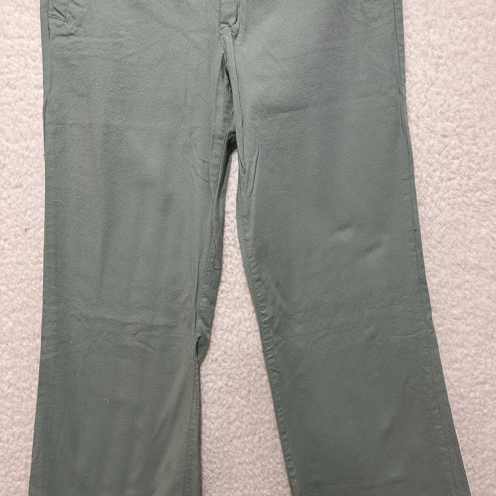 Alloy Rare Women's Light Green Flare Pants Size 9 Made‎ In USA - Picture 5 of 13